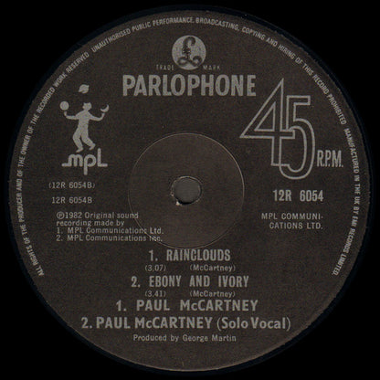 Paul McCartney – Ebony And Ivory (Used vinyl)