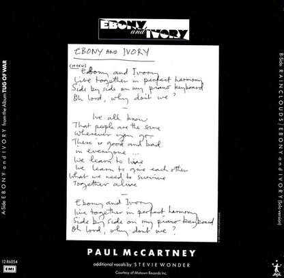 Paul McCartney – Ebony And Ivory (Used vinyl)