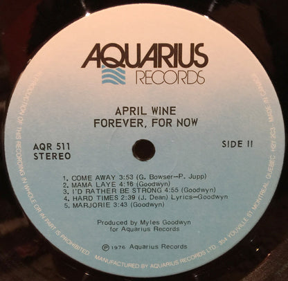 April Wine – Forever For Now (Used vinyl)