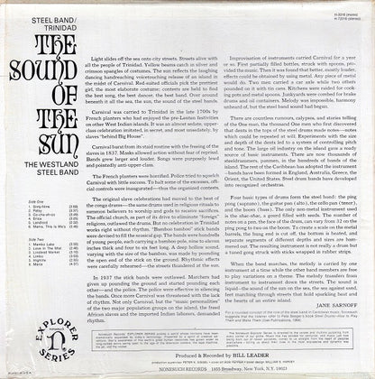 The Westland Steel Band – The Sound Of The Sun (Steel Band / Trinidad) (Used vinyl)