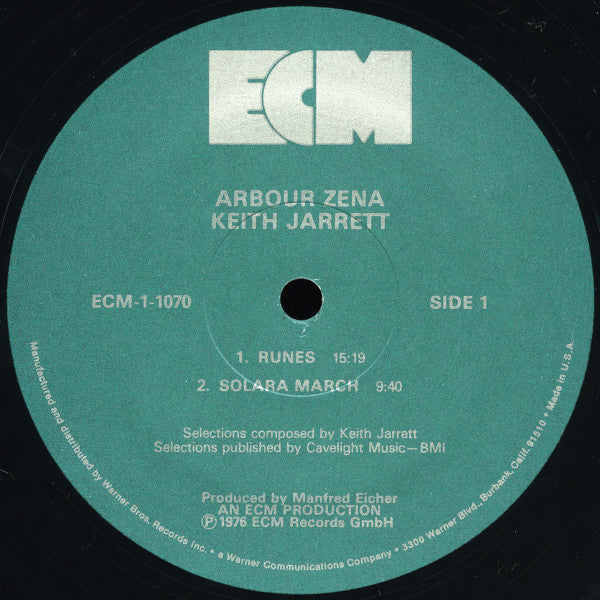 Keith Jarrett – Arbour Zena (Used vinyl)