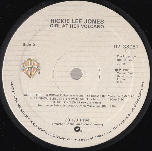 Rickie Lee Jones – Girl At Her Volcano (Used 10" vinyl)