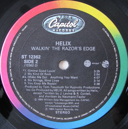 Helix – Walkin' The Razor's Edge (Used vinyl)