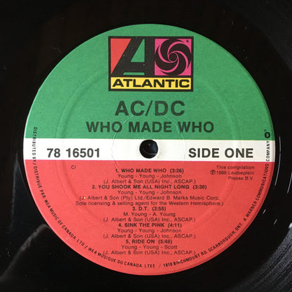 AC/DC – Who Made Who (Used vinyl)