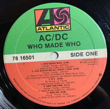 AC/DC – Who Made Who (Used vinyl)