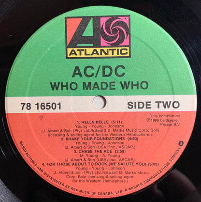 AC/DC – Who Made Who (Used vinyl)