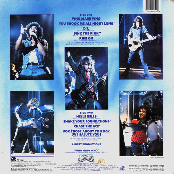 AC/DC – Who Made Who (Used vinyl)