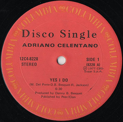 Adriano Celentano – Yes I Do / Somebody Save Me (Used vinyl) (12' single)