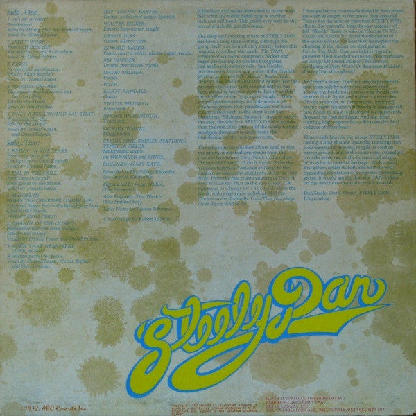 Steely Dan – Can't Buy A Thrill (Used vinyl)