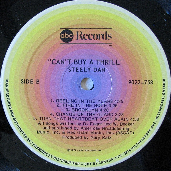 Steely Dan – Can't Buy A Thrill (Used vinyl)