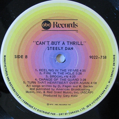 Steely Dan – Can't Buy A Thrill (Used vinyl)