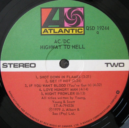 AC/DC – Highway To Hell (Used vinyl)