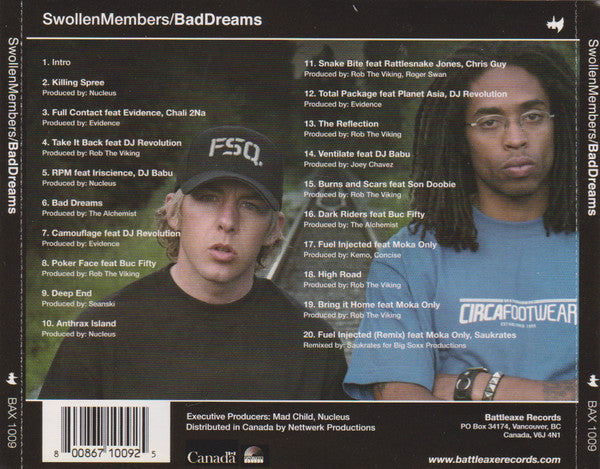 Swollen Members – Bad Dreams (Used CD)