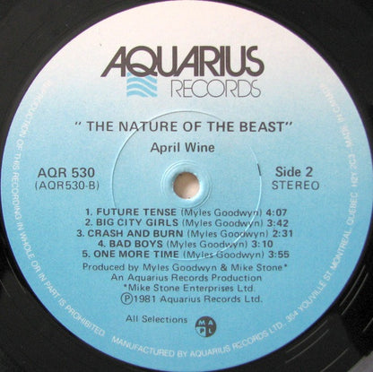 April Wine – The Nature Of The Beast (Used vinyl)