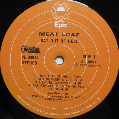 Meat Loaf – Bat Out Of Hell (Used vinyl)