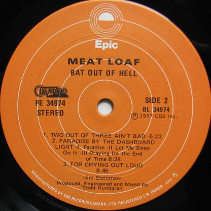 Meat Loaf – Bat Out Of Hell (Used vinyl)