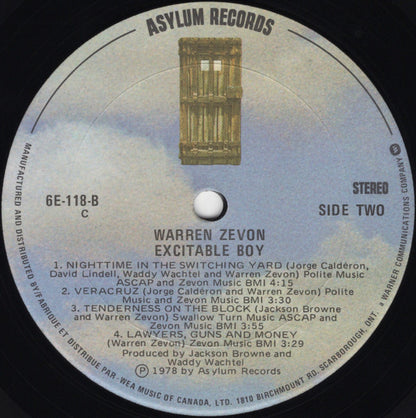 Warren Zevon – Excitable Boy (Used vinyl)