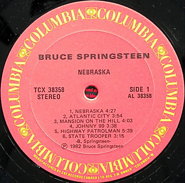 Bruce Springsteen – Nebraska (Used vinyl)