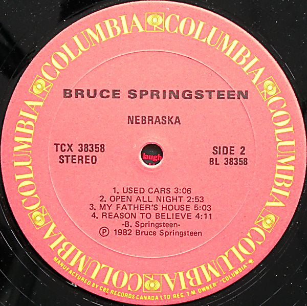 Bruce Springsteen – Nebraska (Used vinyl)