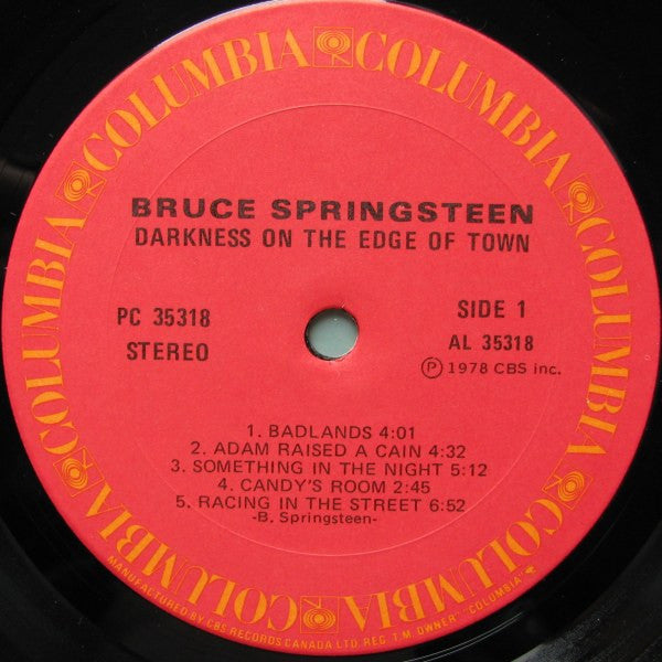Bruce Springsteen – Darkness On The Edge Of Town (Used vinyl)