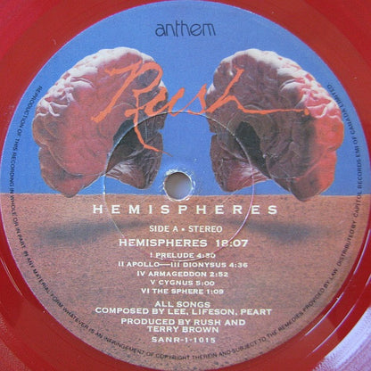 Rush – Hemispheres (Limited transparent red) (Used vinyl)