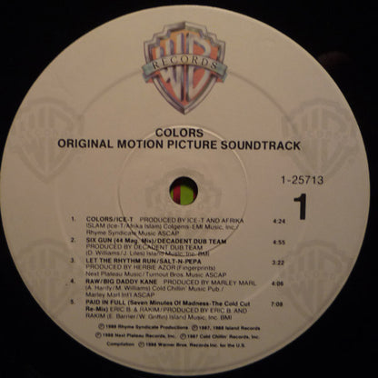 Various – Colors (Original Motion Picture Soundtrack) (Used vinyl)