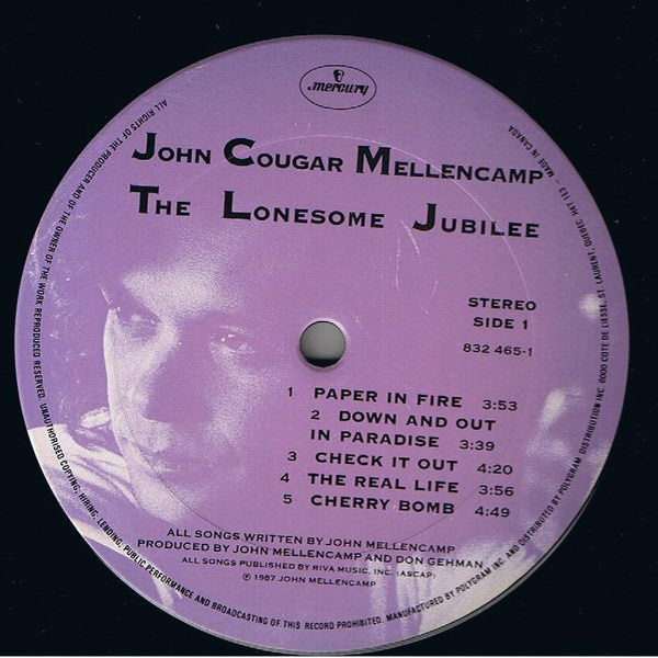 John Cougar Mellencamp – The Lonesome Jubilee (Used vinyl)