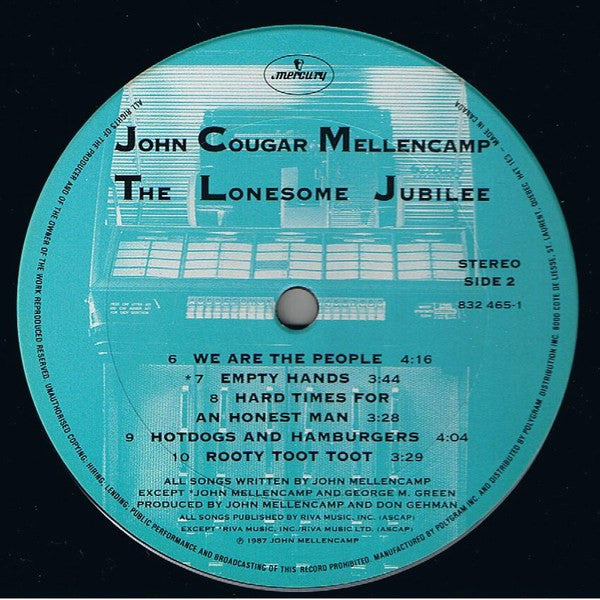 John Cougar Mellencamp – The Lonesome Jubilee (Used vinyl)