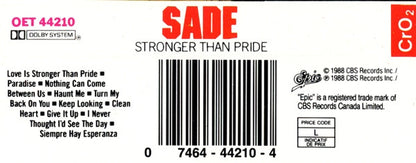 Sade – Stronger Than Pride (Used cassette)