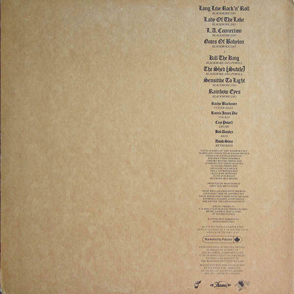 Rainbow – Long Live Rock 'N' Roll (Used vinyl)