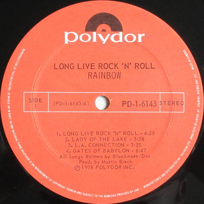 Rainbow – Long Live Rock 'N' Roll (Used vinyl)