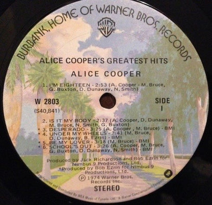 Alice Cooper – Alice Cooper's Greatest Hits (Used vinyl)