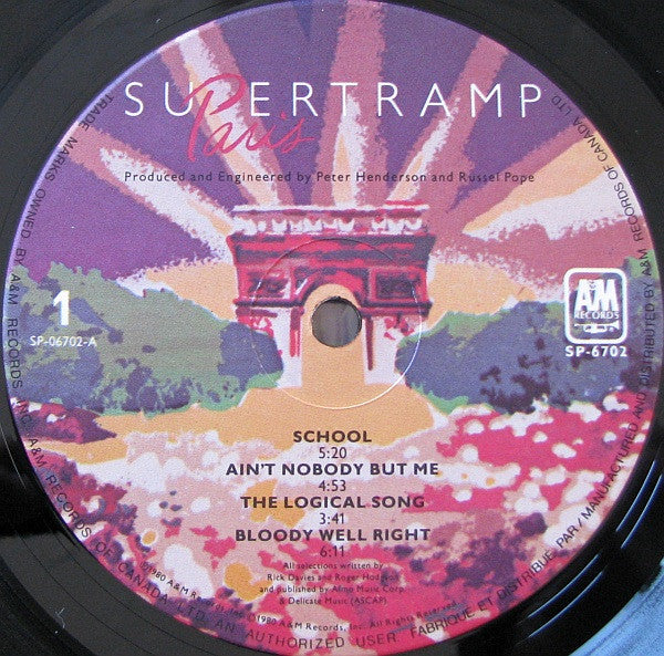 Supertramp – Paris (Used vinyl)