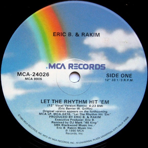 Eric B. & Rakim ‎– Let The Rhythm Hit 'Em (Used vinyl)