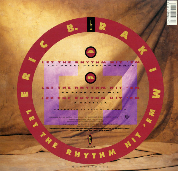 Eric B. & Rakim ‎– Let The Rhythm Hit 'Em (Used vinyl)