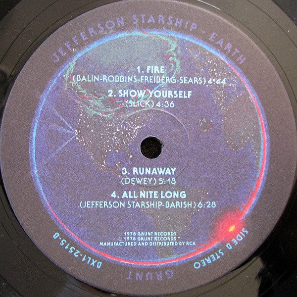 Jefferson Starship – Earth (Used vinyl)