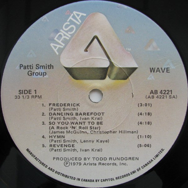 Patti Smith Group – Wave (Used vinyl)