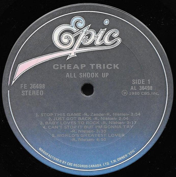 Cheap Trick – All Shook Up (Used vinyl)