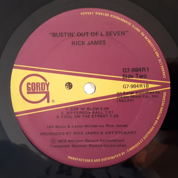Rick James – Bustin' Out Of L Seven (Used vinyl)