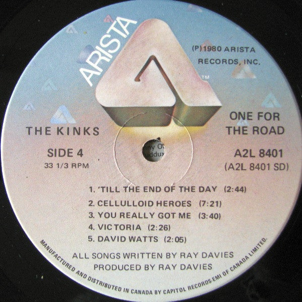 The Kinks – One For The Road (Used vinyl)