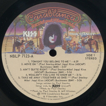 Kiss, Paul Stanley – Paul Stanley (Used vinyl)