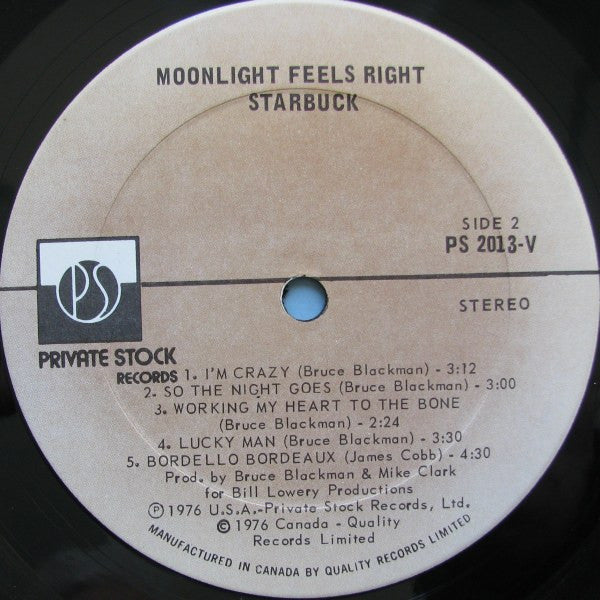 Starbuck – Moonlight Feels Right (Used vinyl)