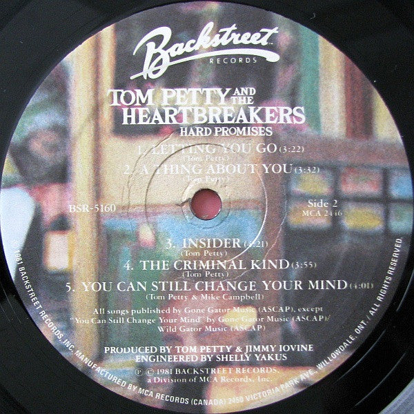 Tom Petty And The Heartbreakers – Hard Promises (Used vinyl)