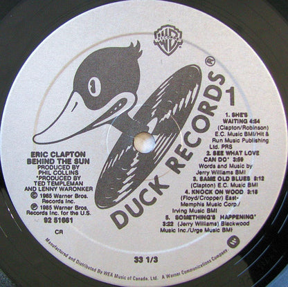 Eric Clapton – Behind The Sun (Used vinyl)