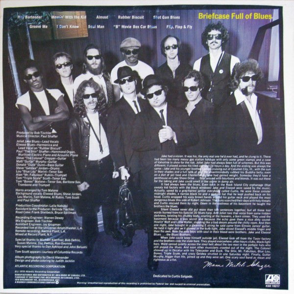 The Blues Brothers ‎– Briefcase Full Of Blues (Used vinyl)