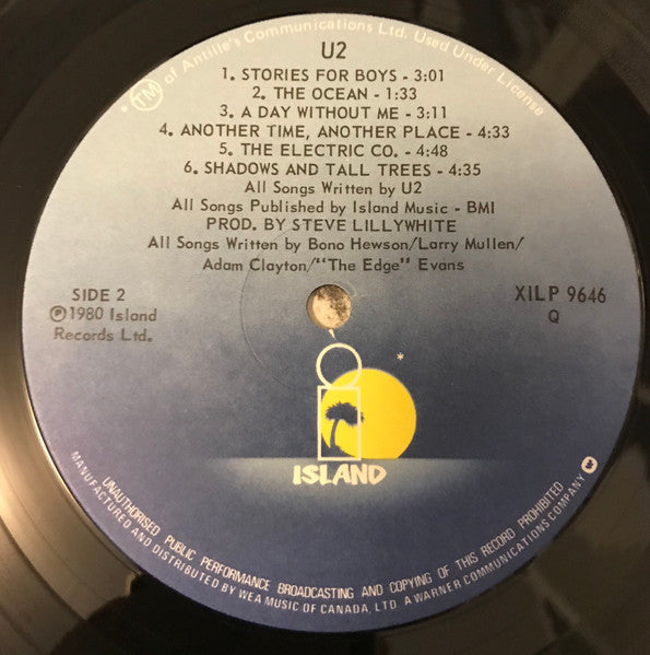 U2 – Boy (Used vinyl)