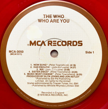 The Who – Who Are You (Red vinyl - Used)