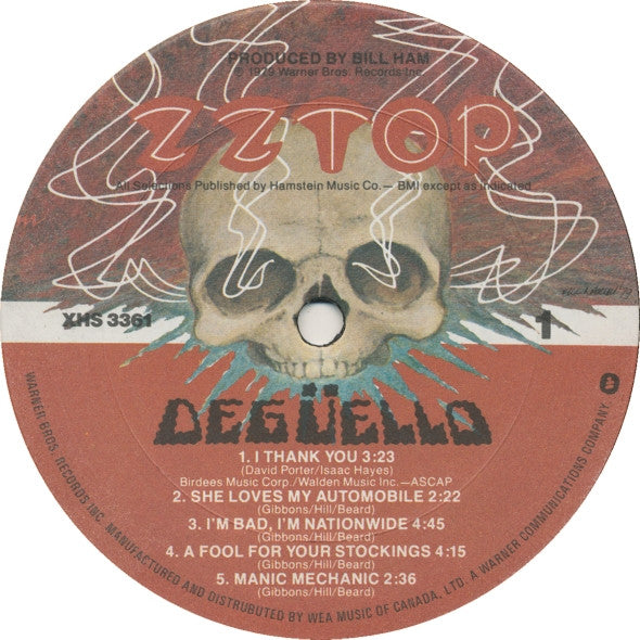 ZZ Top – Degüello (Used vinyl)