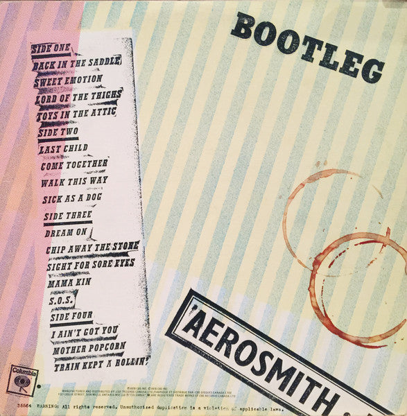 Aerosmith – Live! Bootleg (Used vinyl)