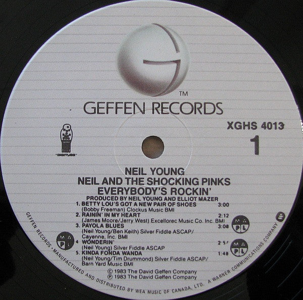 Neil Young & The Shocking Pinks – Everybody's Rockin' (Used vinyl)